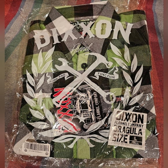 Dixxon Dragula flannel LT Large Tall new in bag - Picture 1 of 4